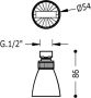 Tres Hoofddouche ECO | 5 cm | Rond | Chroom - Thumbnail 2