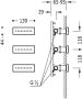 Tres Bodyjet Inbouw Hydromassage 13.9x4.9 cm Staal - Thumbnail 2