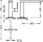 Tres Wastafelkraan Loft | Opbouw | Draaibare uitloop | Mengkraan | Standaard model | 1-hendel | Rond | Wit mat - Thumbnail 2