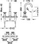 Tres Wastafelkraan Mont Blanc | Opbouw | Mengkraan | Standaard model | 2-hendels | Rond | Goud glans 24k - Thumbnail 2