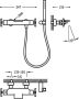Tres Mostatic bad thermostaatkraan waterval opbouw rond chroom - Thumbnail 3
