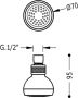 Tres Hoofddouche Ordal | 7 cm | Rond | Chroom - Thumbnail 2