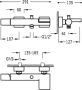 Tres Badkraan Project | Opbouw | Mengkraan | Waterval uitloop | Incl.Handdoucheset | 2-weg | hoh 15 cm | 1-knop | Rond | Zwart - Thumbnail 3