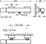 Tres Douchekraan Project | Opbouw | Mengkraan | 1-weg | hoh 15 cm | 1-knop | Rond | 24k Goud glans - Thumbnail 2
