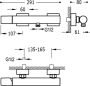 Tres Douchekraan Project | Opbouw | Mengkraan | 1-weg | hoh 15 cm | 1-knop | Rond | Zwart - Thumbnail 2
