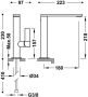 Tres Wastafelkraan Project | Opbouw | Draaibare uitloop | Mengkraan | Hoog model | 1-hendel | Rond | 24k Rose goud - Thumbnail 2