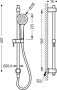 Tres Selection glijstang set 57 cm rond chroom - Thumbnail 2