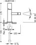 Tres Bidetkraan Study | Opbouw | Mengkraan | 1-knop | Rond | Chroom - Thumbnail 2