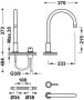 Tres Wastafelkraan Study | Opbouw | Draaibare uitloop | Mengkraan | Hoog model | 1-hendel | Rond | Chroom - Thumbnail 2