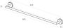 Wiesbaden Alonzo handdoekrek 66.5cm chroom 28.8070 - Thumbnail 2