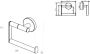 Wiesbaden Alonzo toiletrolhouder zonder klep RVS geborsteld - Thumbnail 2