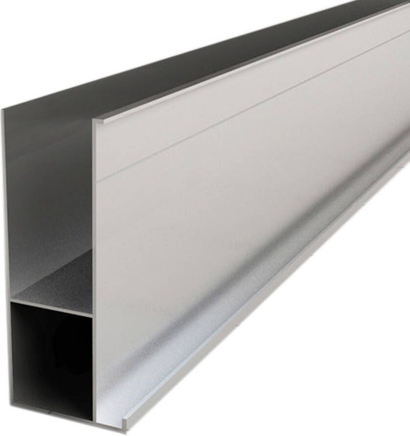 Wiesbaden aluminium verbredingsprofiel 3x200 cm chroom