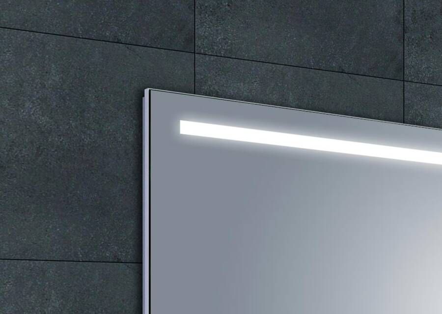 Wiesbaden Badkamerspiegel Ambi one | 120x60 cm | Rechthoekig | Directe en indirecte LED verlichting | Touch button | Met verwarming