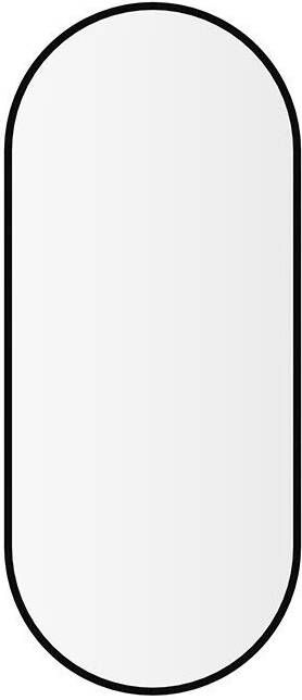 Wiesbaden Badkamerspiegel Renk | 30x70 cm | Ovaal | Mat zwart