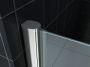 Wiesbaden Douchedeur Florida Nisdeur Draaideur 60x202cm Antikalk Helder Glas Chroom Profiel 8mm Veiligheidsglas Easy Clean - Thumbnail 5