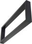Wiesbaden Bracket ophangbeugel plankdrager vierkant 40x14 cm zwart mat - Thumbnail 3