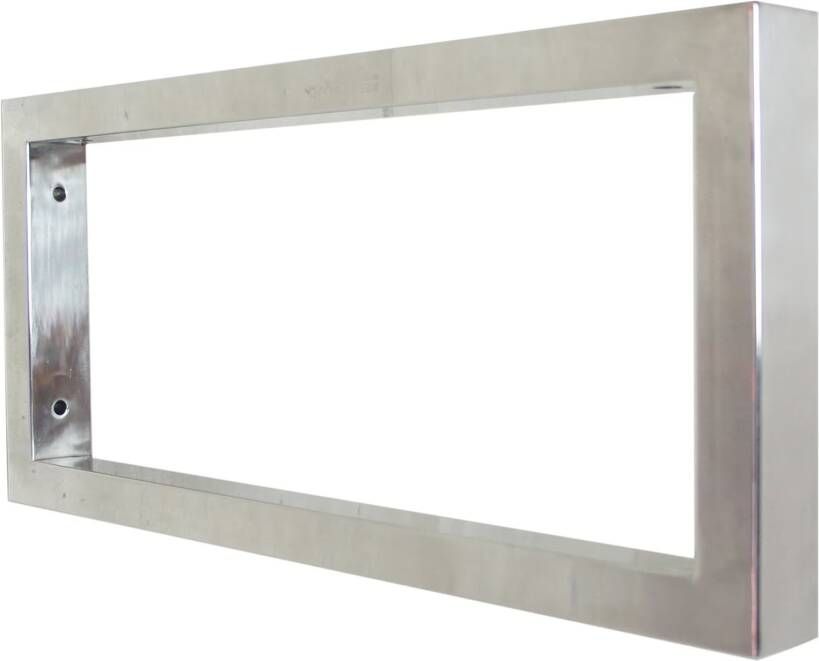 Wiesbaden Bracket ophangbeugel plankdrager vierkant 46x22 cm RVS look