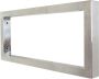 Wiesbaden Bracket ophangbeugel plankdrager vierkant 46x22 cm RVS look - Thumbnail 2
