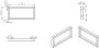 Wiesbaden Bracket ophangbeugel plankdrager vierkant 46x22 cm zwart mat - Thumbnail 4