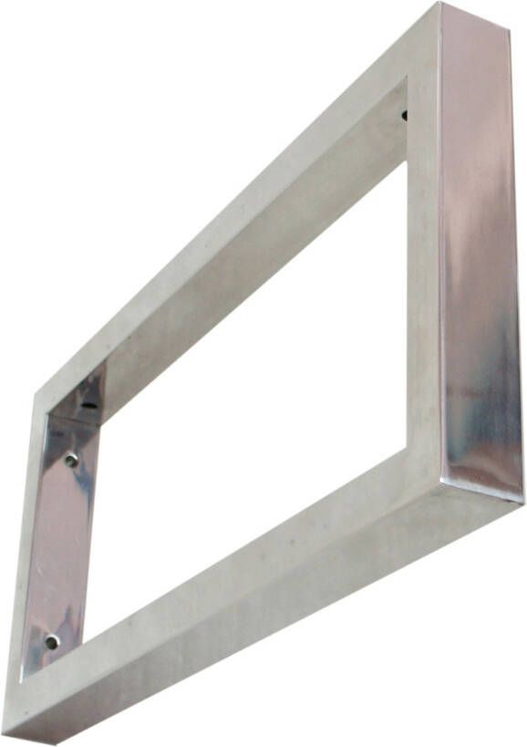 Wiesbaden Bracket ophangbeugel plankdrager vierkant 46x22 cm chroom