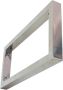 Wiesbaden Bracket ophangbeugel plankdrager vierkant 46x22 cm chroom - Thumbnail 2