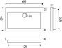 Wiesbaden B-stone hardstenen dubbele meubelwastafel met 2 kraangaten 120x46x5 cm zwart - Thumbnail 3