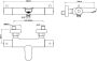 Wiesbaden Badkraan Caral | Opbouw | Thermostaatkraan | 2-weg | hoh 15 cm | 2-knops | Rond | RVS look - Thumbnail 2