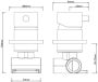 Wiesbaden Douchekraan Caral | Inbouw | Mengkraan | Incl.Inbouwdeel | 1-weg | Rond | Chroom - Thumbnail 2