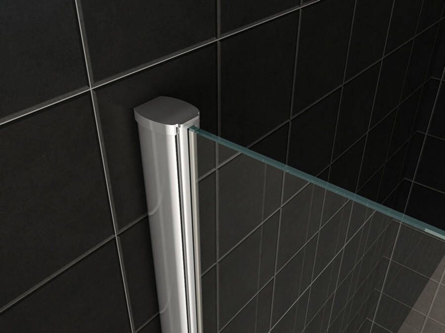 Wiesbaden Comfort inloop douchecabine 130x90x200 cm chroom