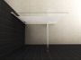 Wiesbaden Partly inloopdouche 160 cm 8 mm nano coating met gesatineerde band muurprofiel en stabilisatiestang chroom - Thumbnail 3