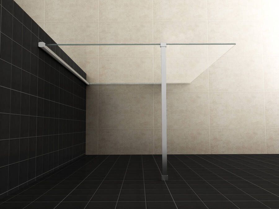 Wiesbaden Comfort inloopdouche helder glas 130x200 cm