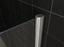 Wiesbaden Douchewand Miami 30x200cm Antikalk Helder Glas Chroom Profiel 10mm Veiligheidsglas Easy Clean - Thumbnail 10