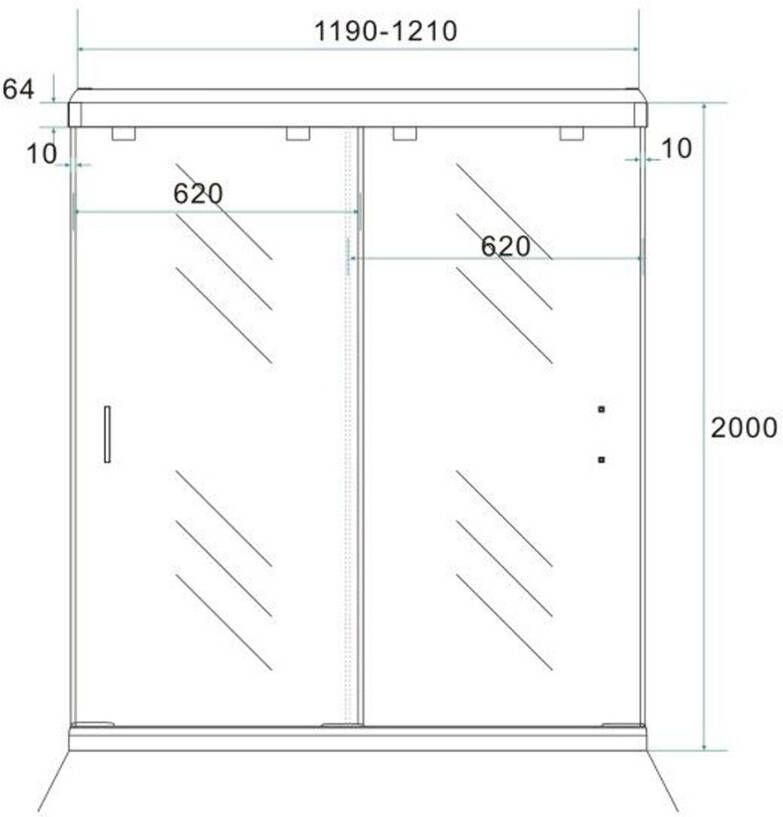 Wiesbaden dubbele-nis-schuifdeuren 1200x2000