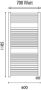 Wiesbaden Elara EL elektrische handdoek radiator 119x60 cm 700 watt zwart mat - Thumbnail 4