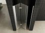 Wiesbaden Douchedeur Nisdeur Vouwdeur Links 100x202cm Antikalk Helder Glas Chroom Profiel 8mm Veiligheidsglas - Thumbnail 8