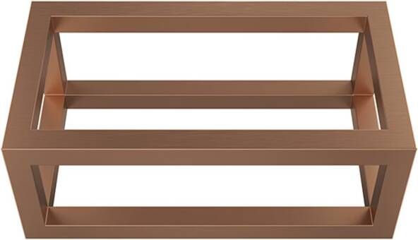 Wiesbaden Frame voor fontein Nick | Wandmontage | 39.5x15x21.5 cm | Vierkant | Geborsteld brons koper