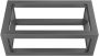 Wiesbaden Frame voor fontein Nick | Wandmontage | 39.5x15x21.5 cm | Vierkant | Gunmetal - Thumbnail 2