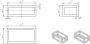 Wiesbaden Frame voor fontein Nick | Wandmontage | 39.5x15x21.5 cm | Vierkant | Rvs look - Thumbnail 4