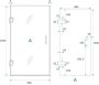 Wiesbaden Glas voor nisdeur Less | 90x200x0.8 cm | Nano-coating | Rookglas - Thumbnail 2