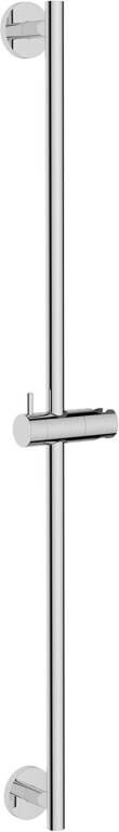 Wiesbaden Glijstang set UniMatch | 75 cm | Incl.Handdouche en Doucheslang | Messing | Rond | Chroom