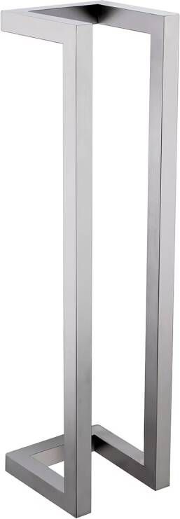 Wiesbaden Handdoek rek Loft | 50 cm | Wandmontage | Staal | Vierkant | Rvs look