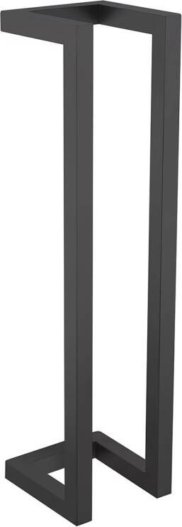 Wiesbaden Handdoek rek Loft | 50 cm | Wandmontage | Staal | Vierkant | Zwart mat