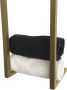 Wiesbaden Handdoek rek Loft | Wandmontage | 95 cm | Geborsteld messing - Thumbnail 3