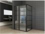 Wiesbaden Douchecabine Horizon | 100x80x200 cm | 1 Draaideur | Zwart mat - Thumbnail 2