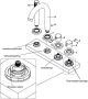 Wiesbaden Caral 4-gats thermostatische badrandcombinatie geborsteld staal - Thumbnail 3