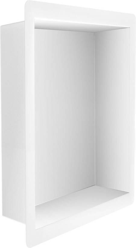 Wiesbaden Wandnis Demis | Inbouw | 30x30x7 cm | 1 vak | Wit mat