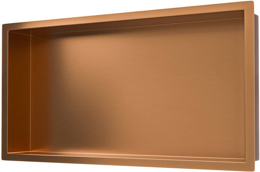 Wiesbaden Wandnis Demis | Inbouw | 30x60x7 cm | 1 vak | Geborsteld brons koper PVD