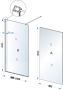 Wiesbaden Inloopdouche Eco | 100x220x0.8 cm | Helder glas | Chroom beslag - Thumbnail 4