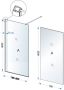 Wiesbaden Inloopdouche Eco | 80x220x0.8 cm | Helder glas | Chroom beslag - Thumbnail 4
