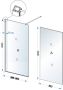 Wiesbaden Inloopdouche Eco | 90x220x0.8 cm | Helder glas | Chroom beslag - Thumbnail 4